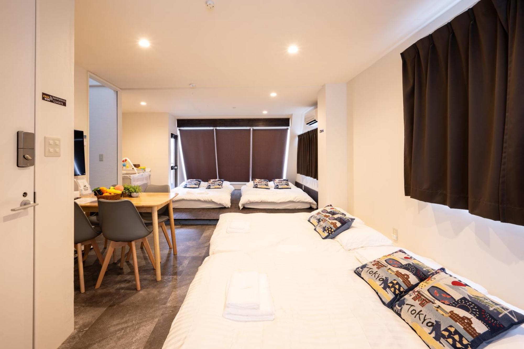 Thunder Hotel -雷門サンダーホテル- 浅草駅から徒歩5分 ベビー用品付き ファミリーも歓迎 大人8名もok!! Tokyo Eksteriør bilde